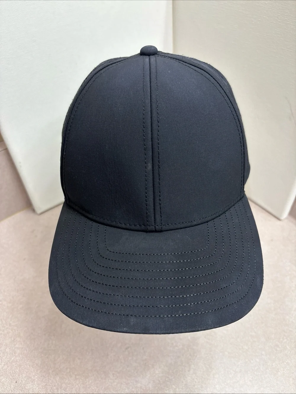 Melin A-Game Hydro Black Performance Snapback Hat Cap Water Resistant XL Golf
